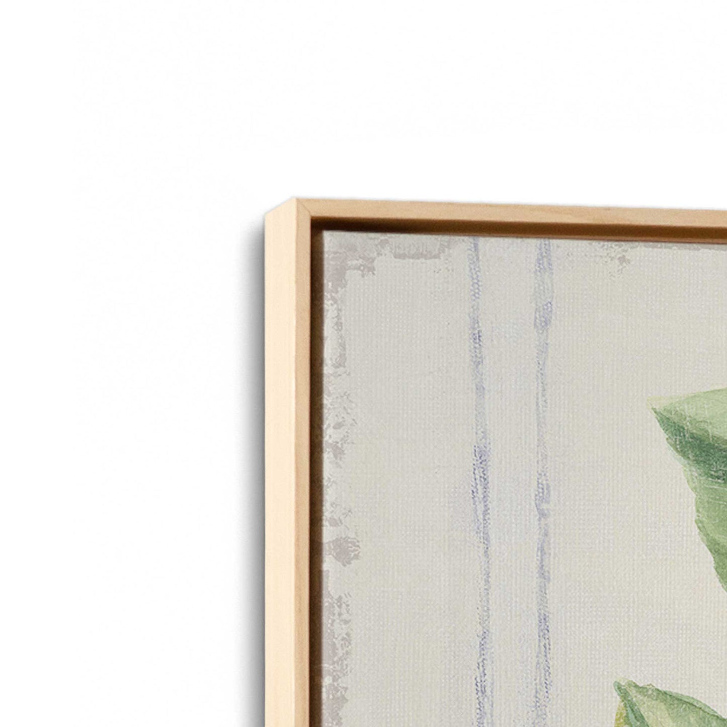[Color:American Maple], Picture of art in a American Maple frame at an angle