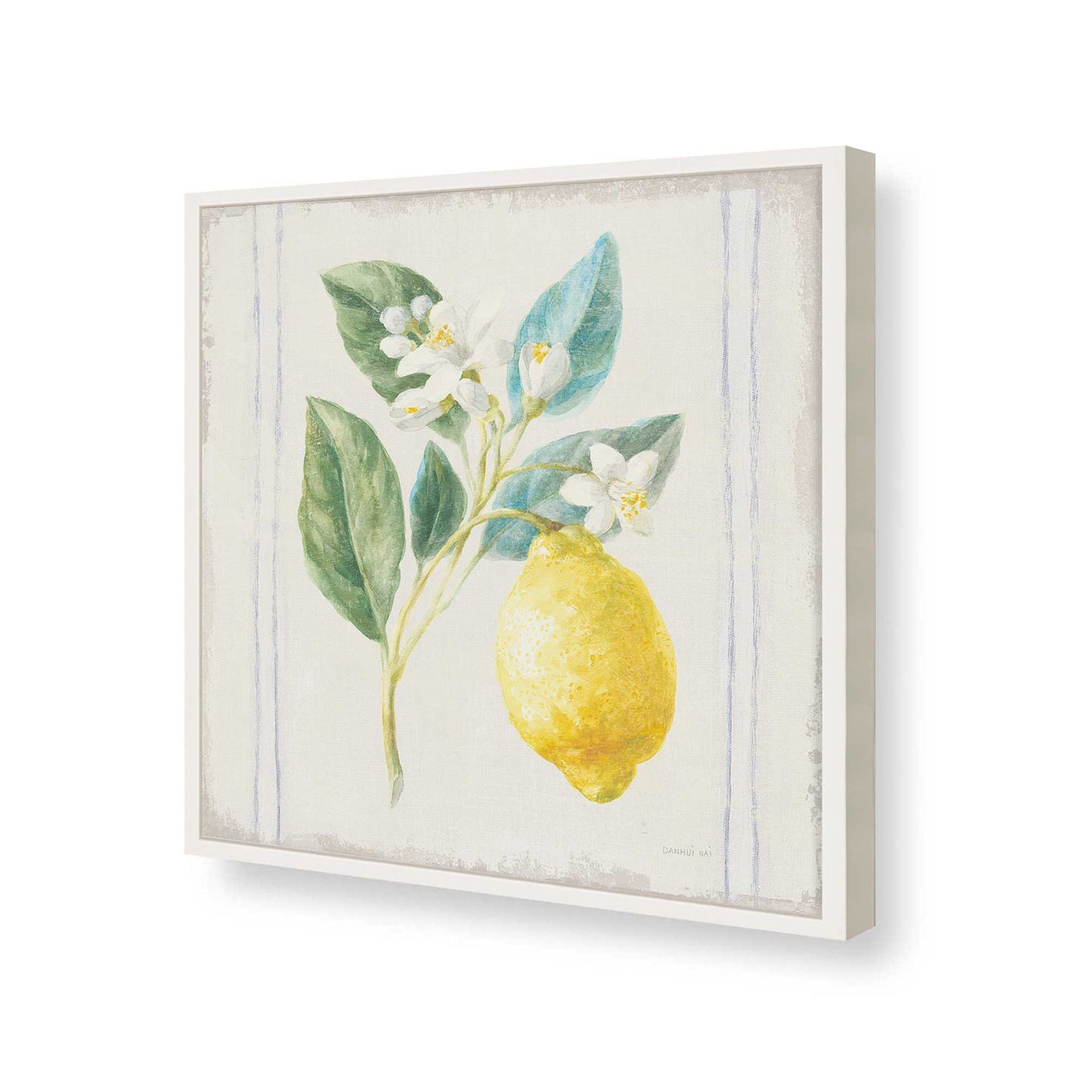 [Color:Opaque White], Picture of art in a Opaque White frame of the corner