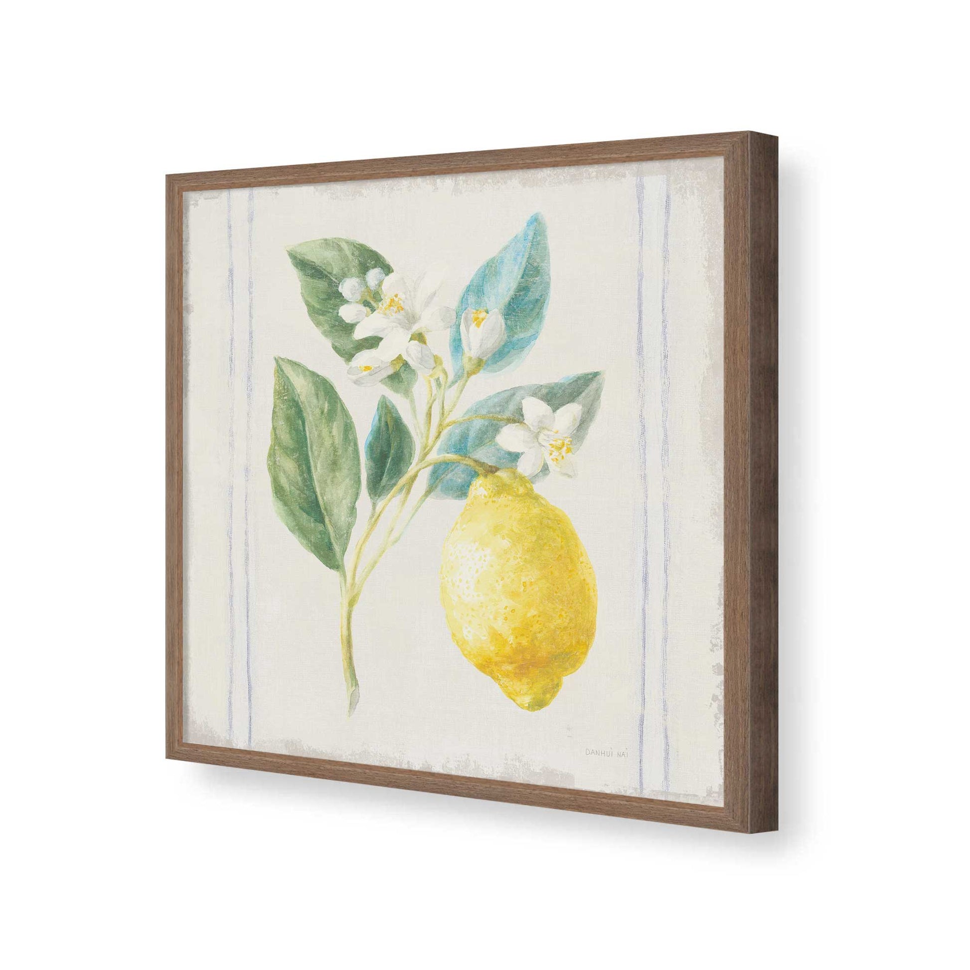 [Color:Walnut], Picture of art in a Walnut frame of the corner