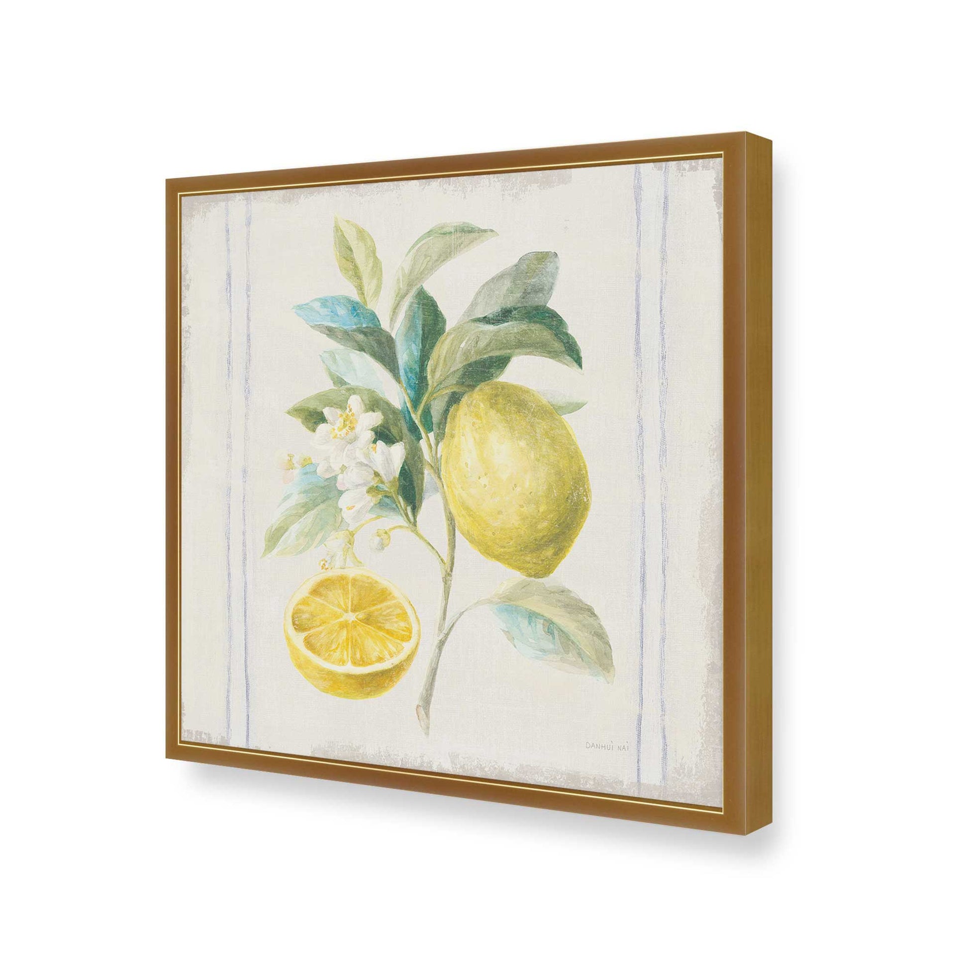 [Color:Polished Gold], Picture of art in a Polished Gold frame of the corner
