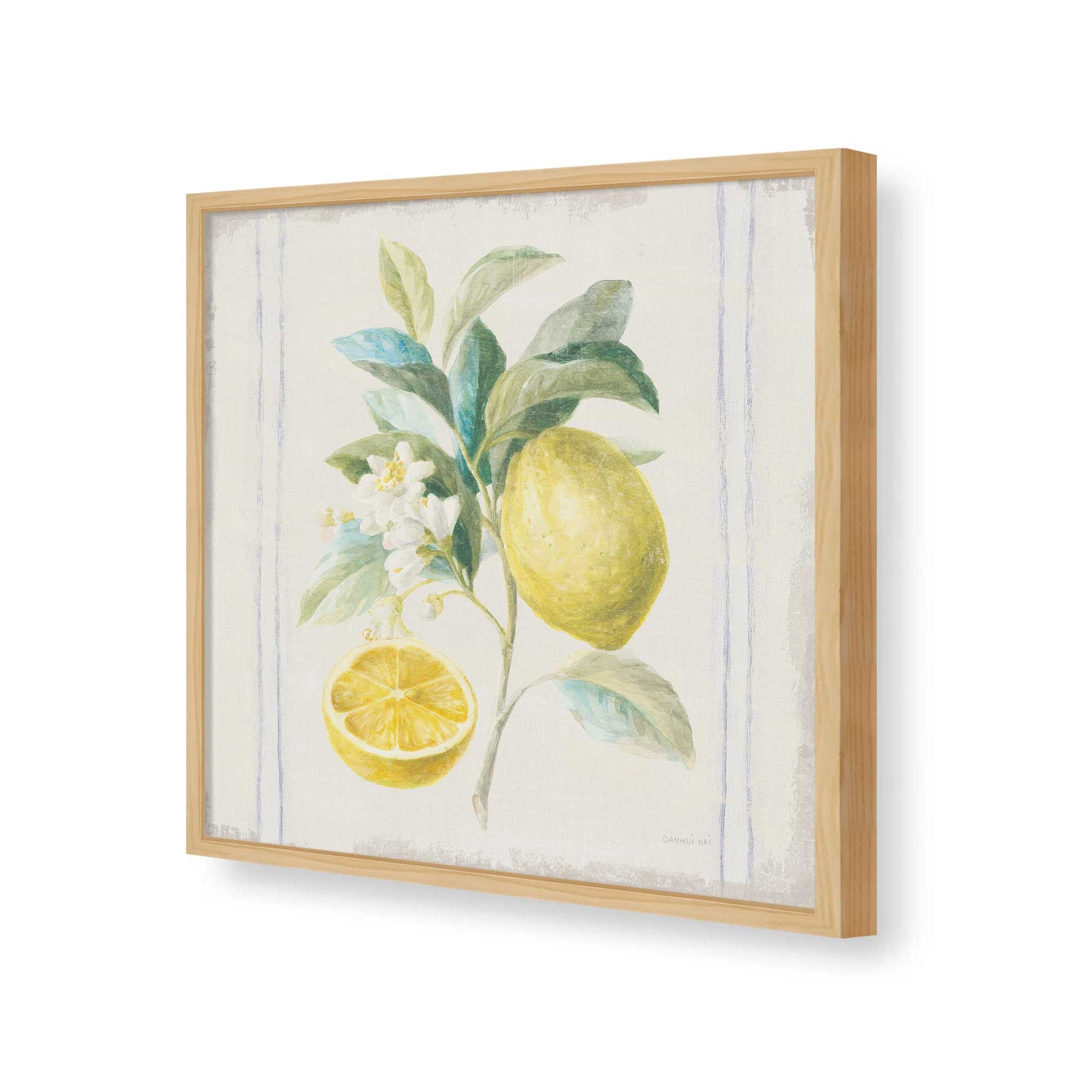 [Color:American Maple], Picture of art in a American Maple frame of the corner