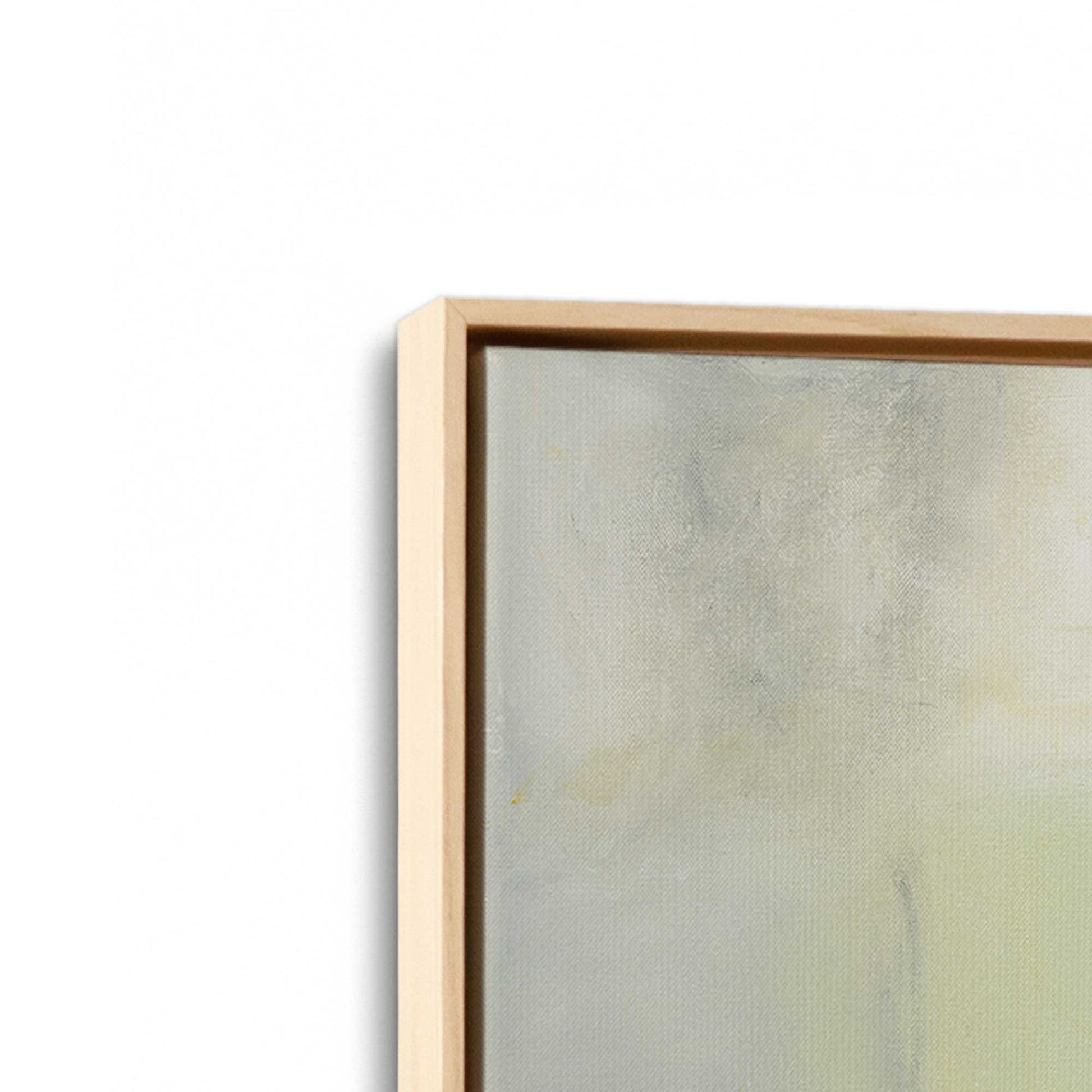 [Color:American Maple], Picture of art in a American Maple frame at an angle