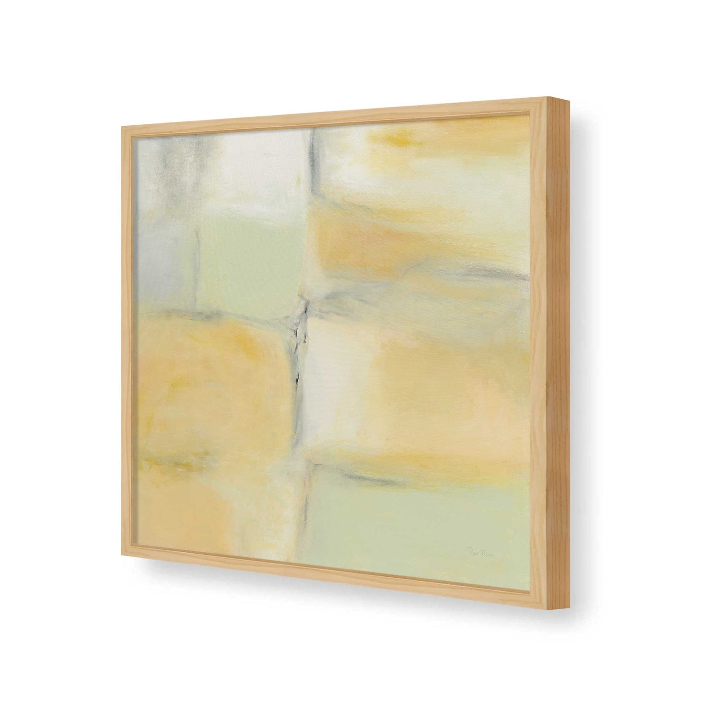 [Color:American Maple], Picture of art in a American Maple frame of the corner