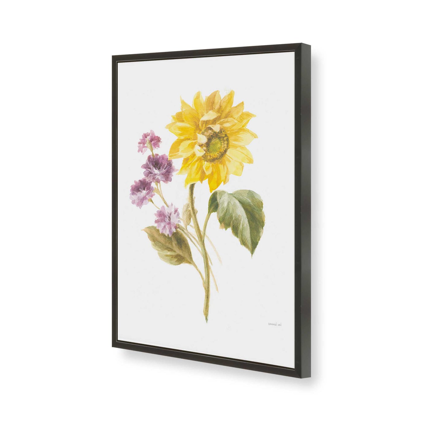 [Color:Satin Black], Picture of art in a Satin Black frame of the corner