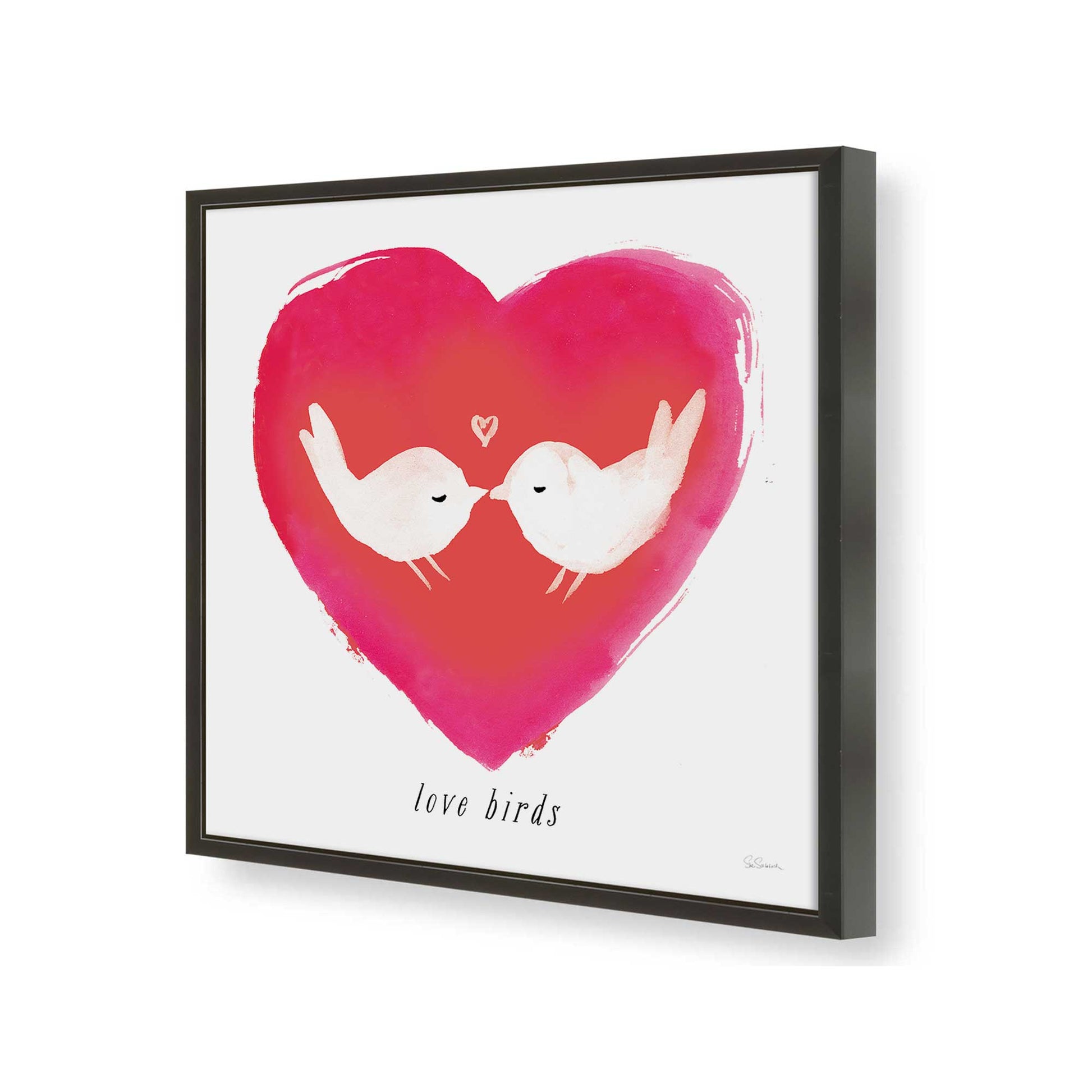 [Color:Satin Black], Picture of art in a Satin Black frame of the corner