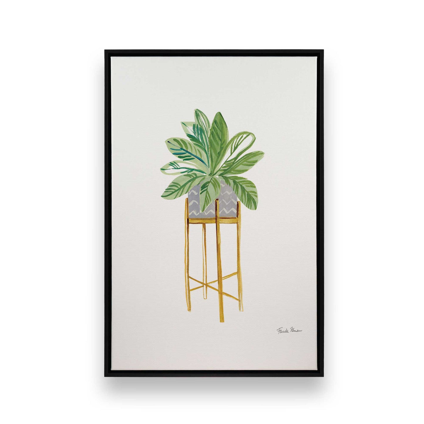 [Color:Satin Black], Picture of art in a Satin Black frame