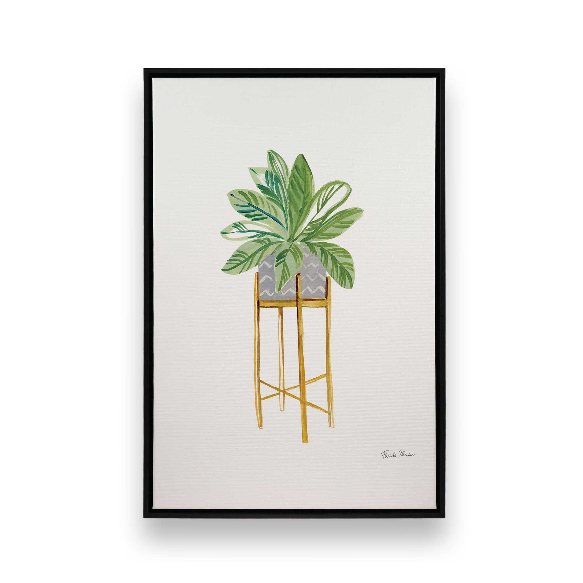 [Color:Satin Black], Picture of art in a Satin Black frame