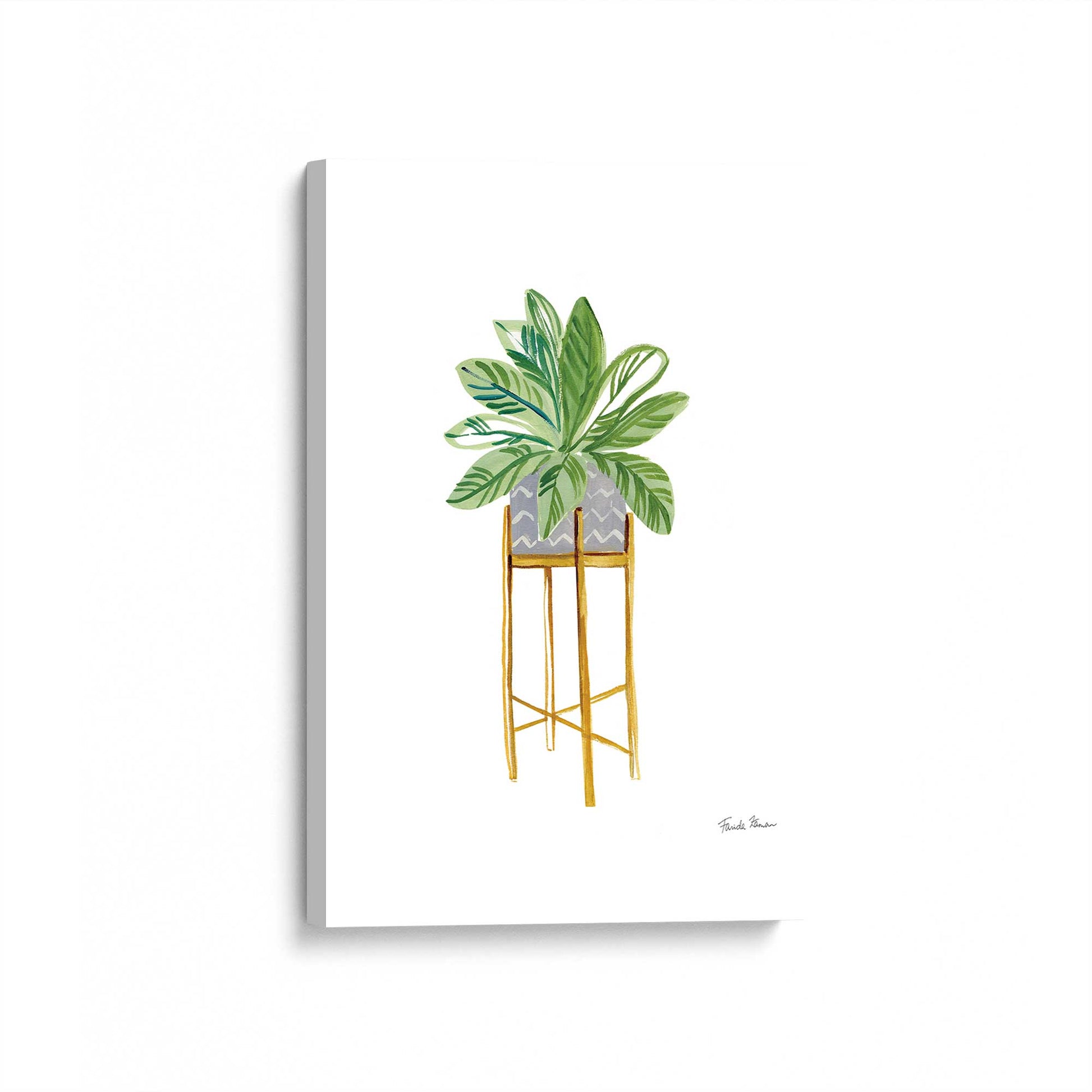 [Color:Stretched Canvas], Picture of art at an angle