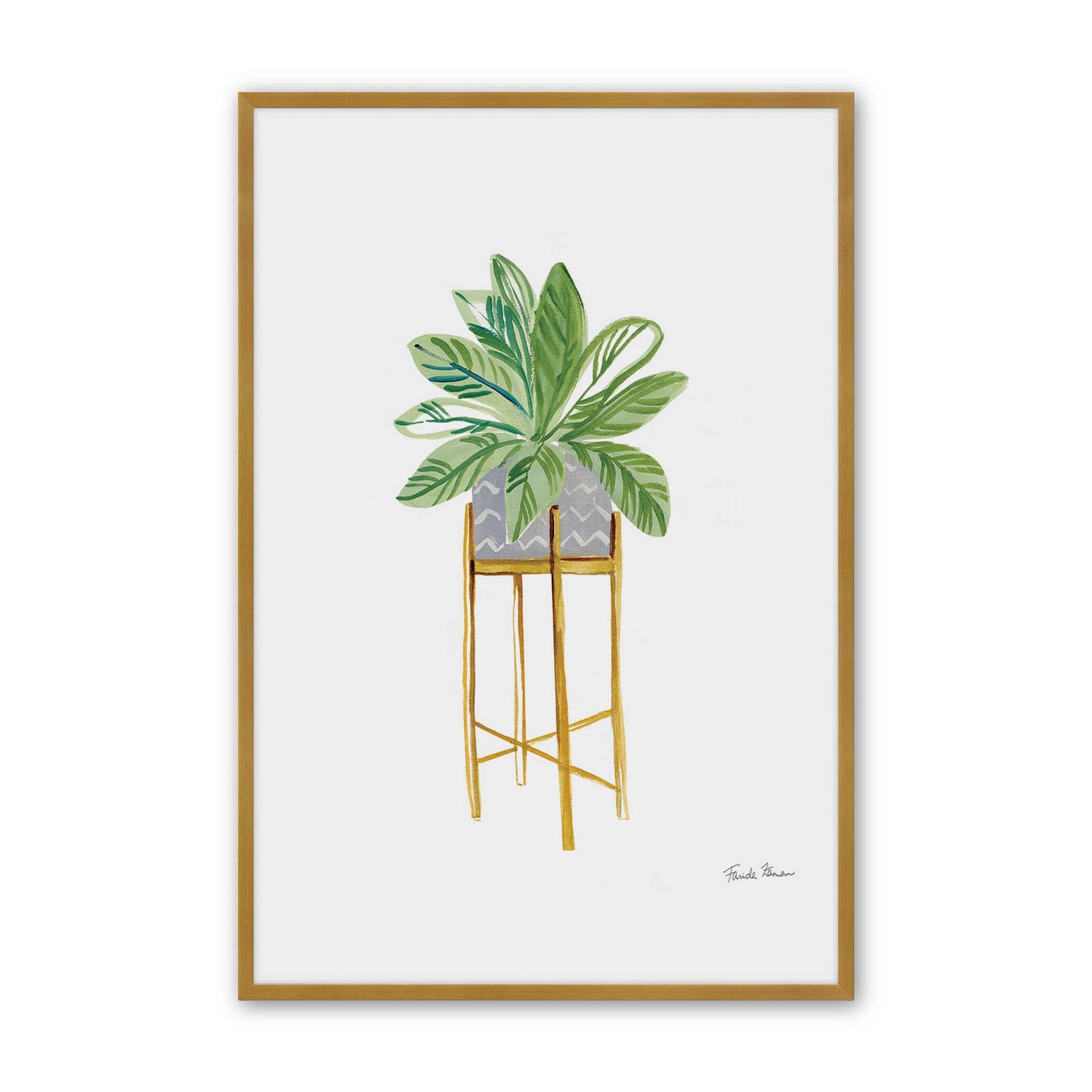 [Color:Polished Gold], Picture of art in a Polished Gold frame