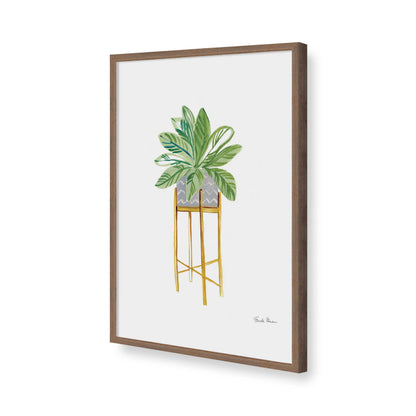 [Color:Walnut], Picture of art in a Walnut frame of the corner