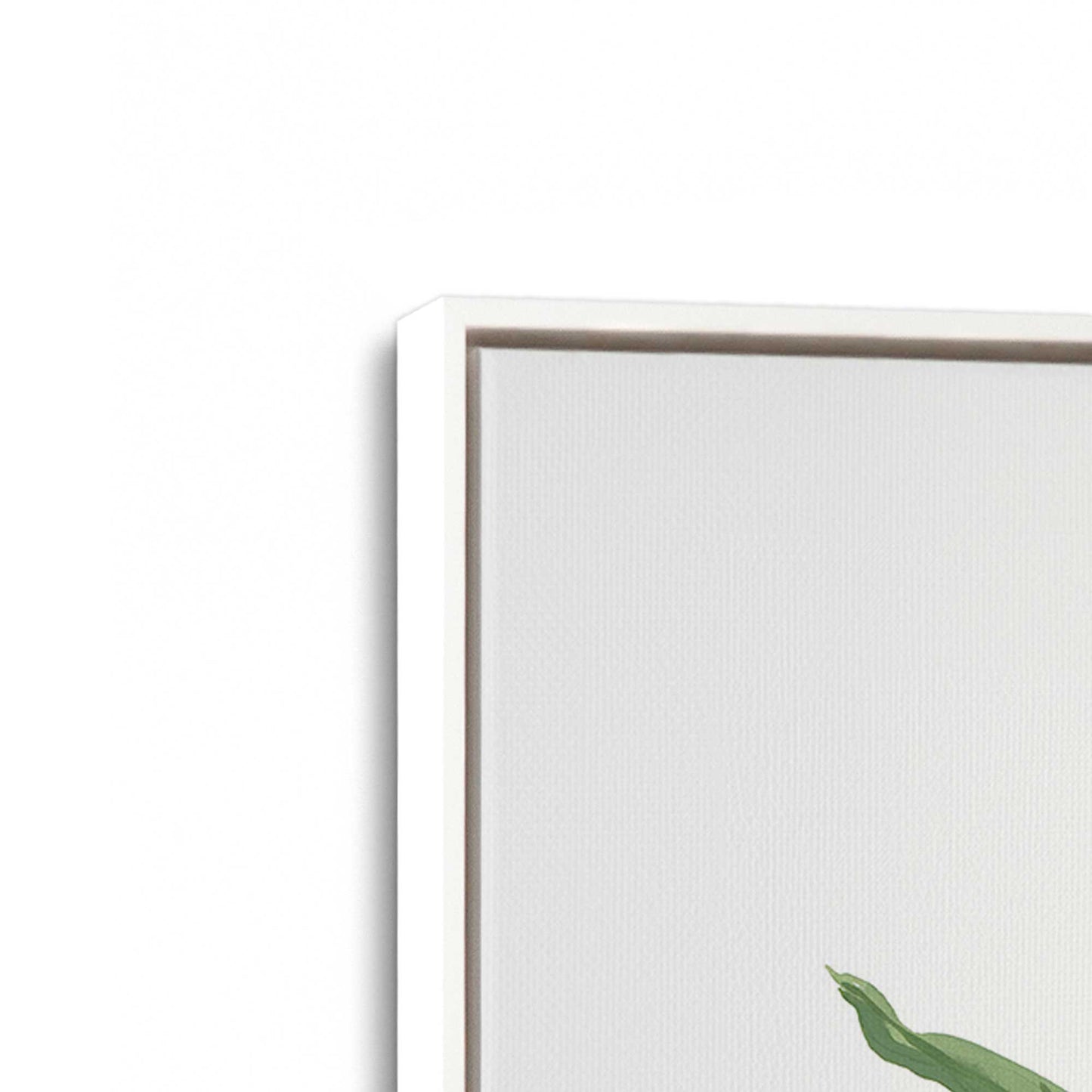 [Color:Opaque White], Picture of art in a White frame at an angle