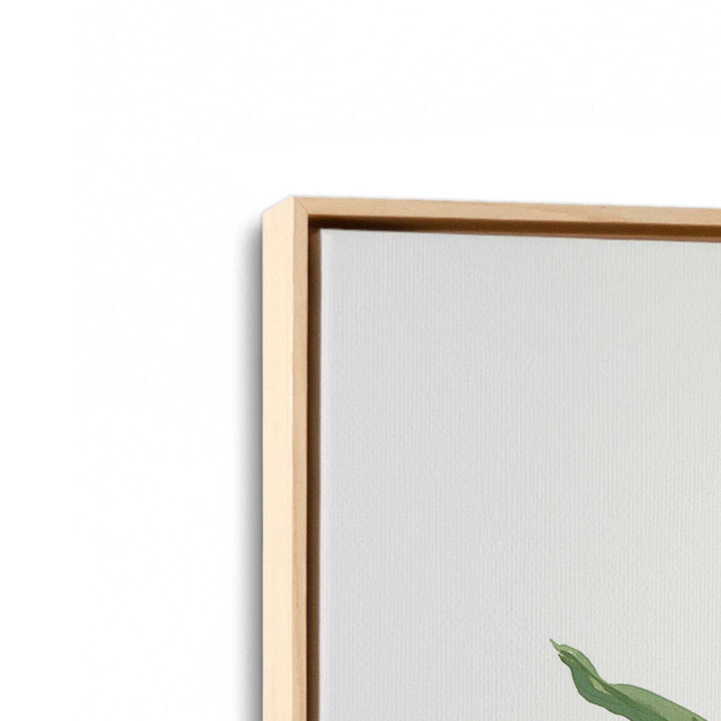 [Color:American Maple], Picture of art in a American Maple frame at an angle