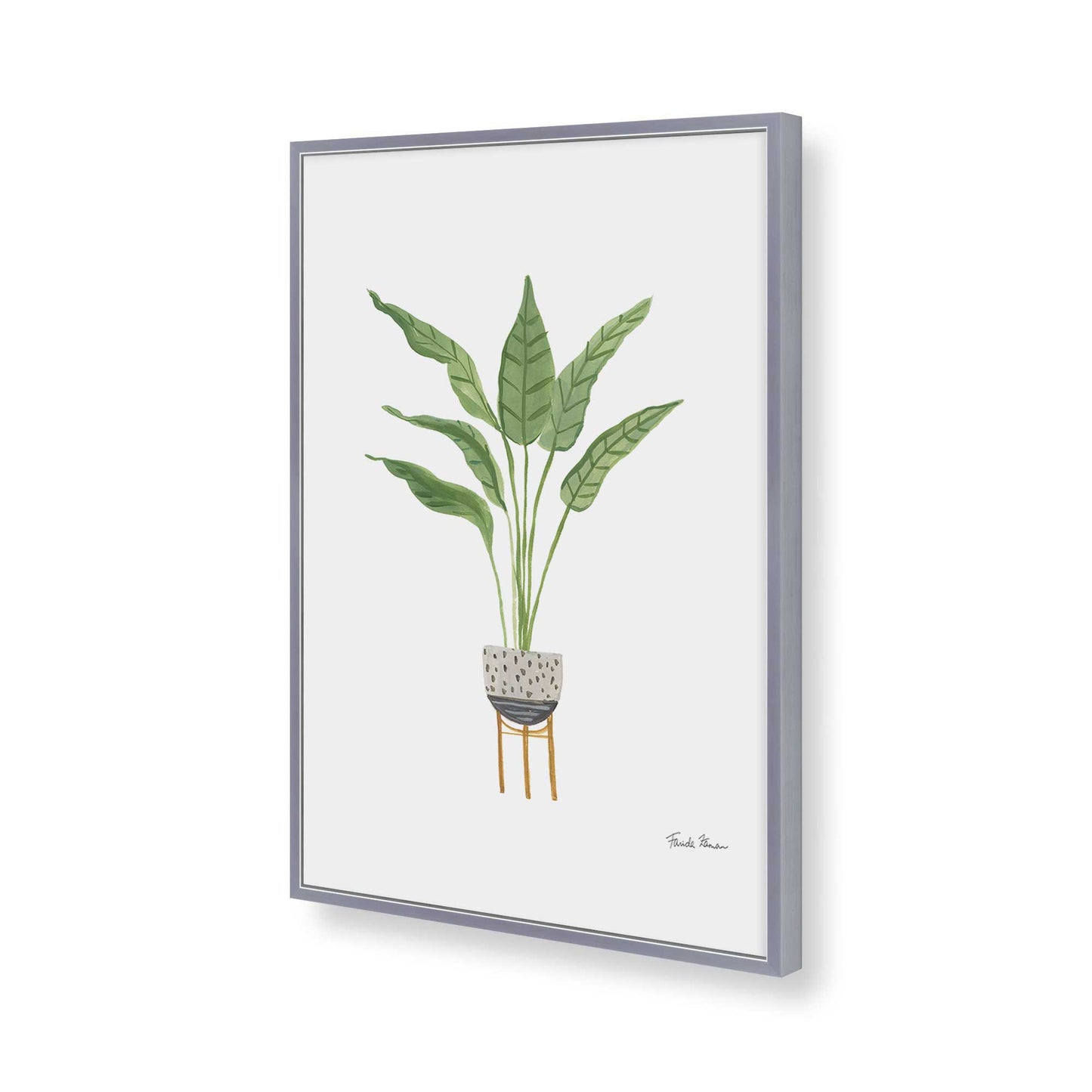 [Color:Polished Chrome], Picture of art in a Polished Chrome frame of the corner