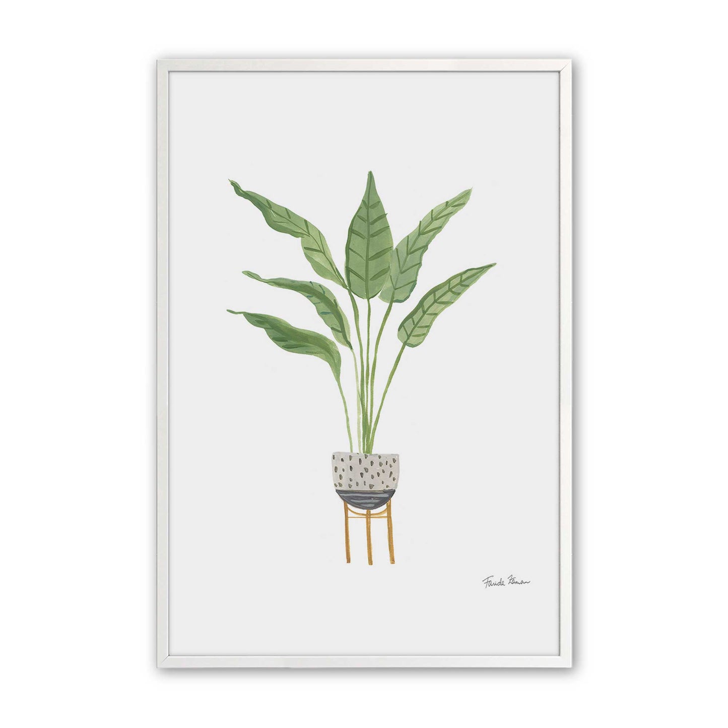 [Color:Opaque White], Picture of art in a Opaque White frame