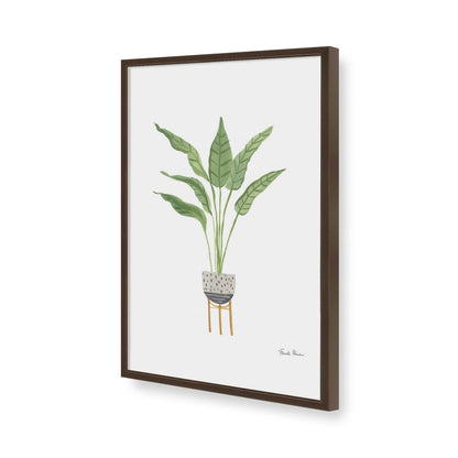 [Color:Brown], Picture of art in a Brown frame of the corner