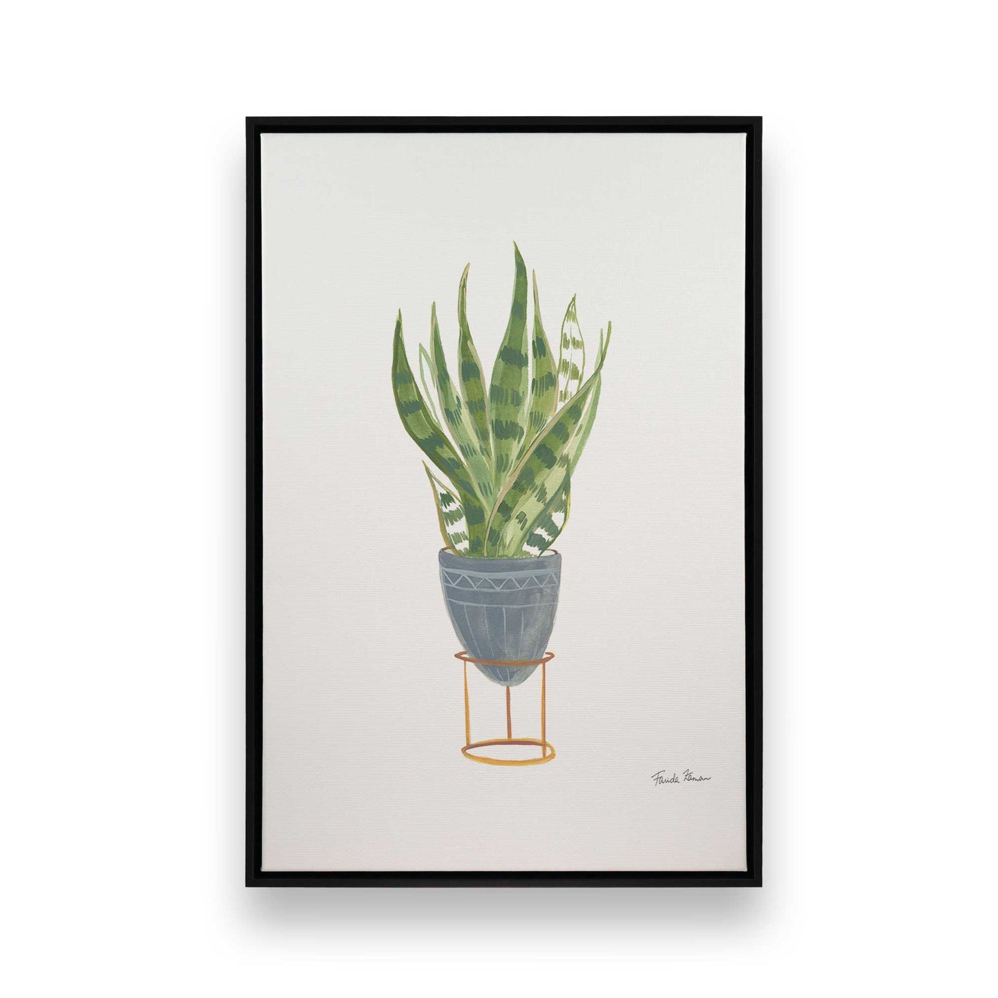 [Color:Satin Black], Picture of art in a Satin Black frame