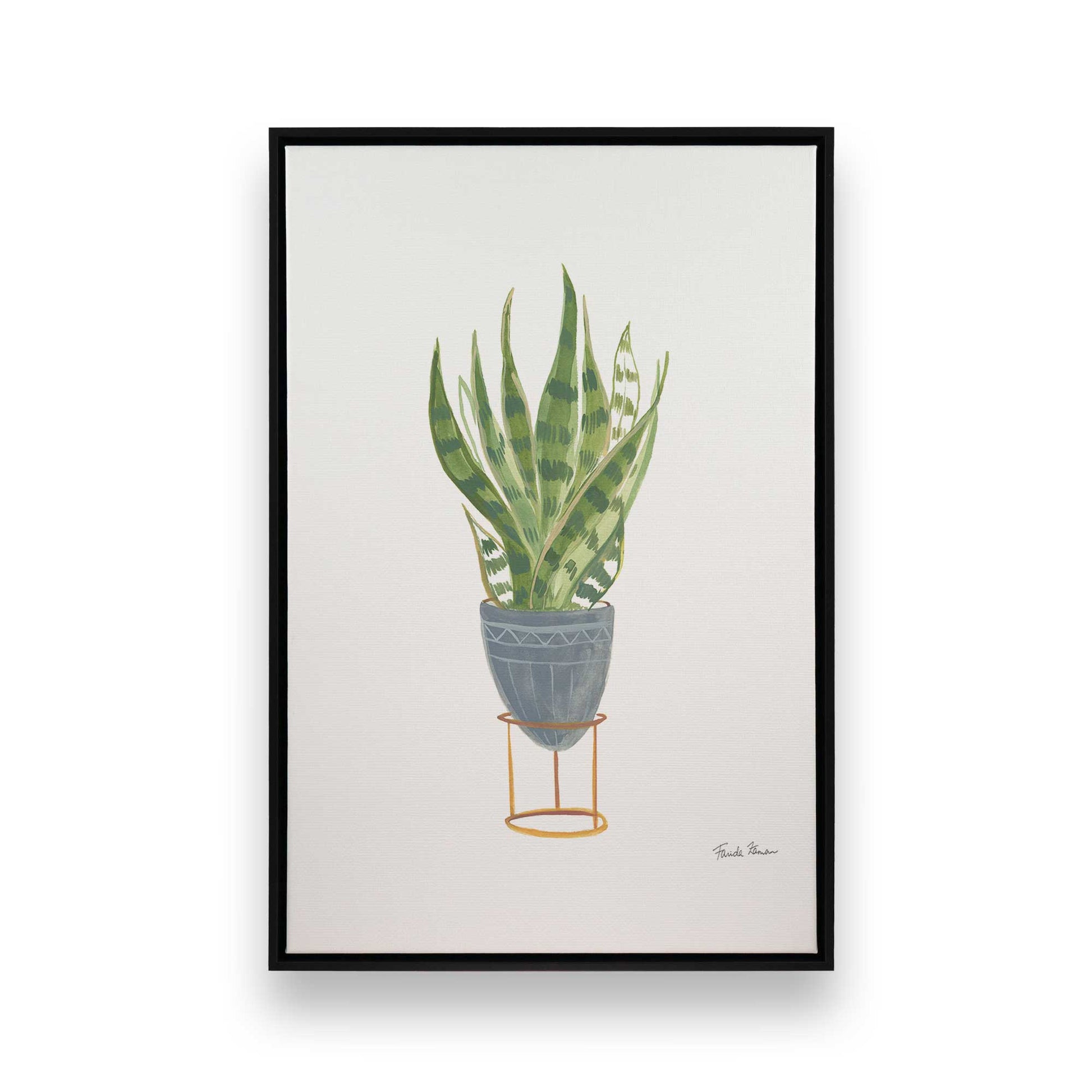 [Color:Satin Black], Picture of art in a Satin Black frame