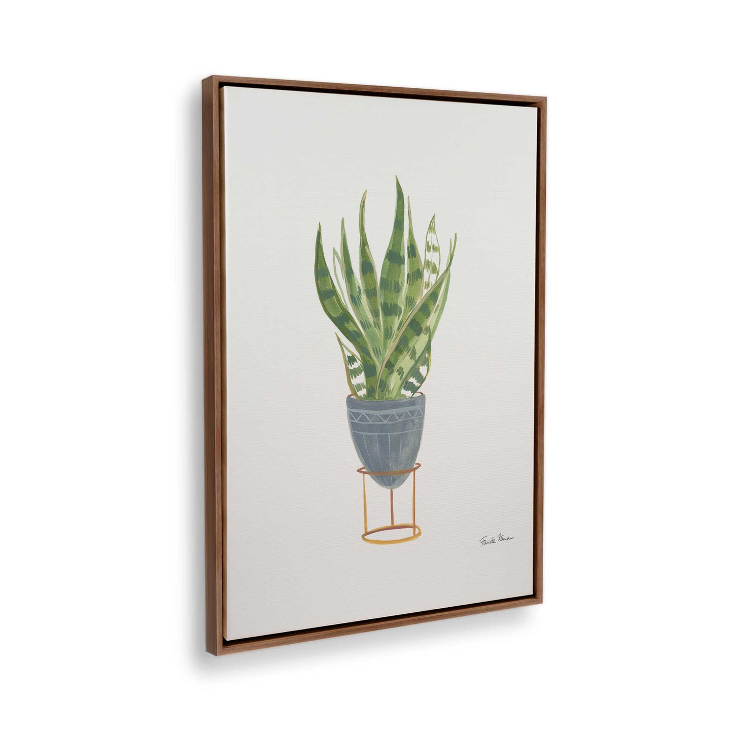 [Color:Walnut], Picture of the corner of the art