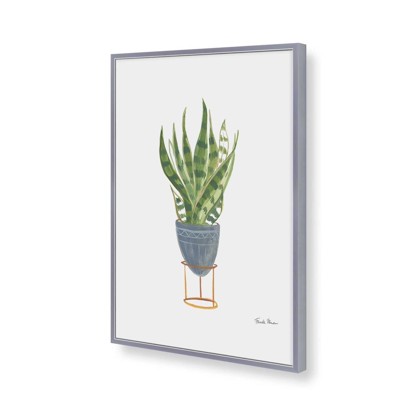 [Color:Polished Chrome], Picture of art in a Polished Chrome frame of the corner