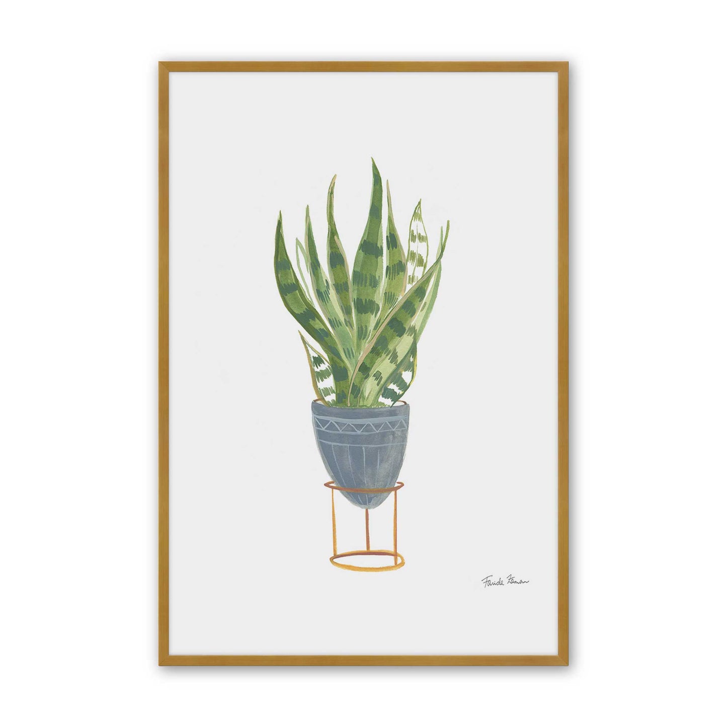 [Color:Polished Gold], Picture of art in a Polished Gold frame