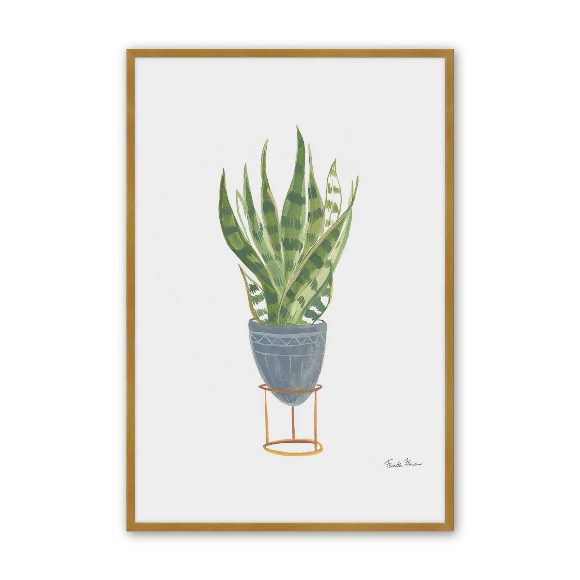 [Color:Polished Gold], Picture of art in a Polished Gold frame