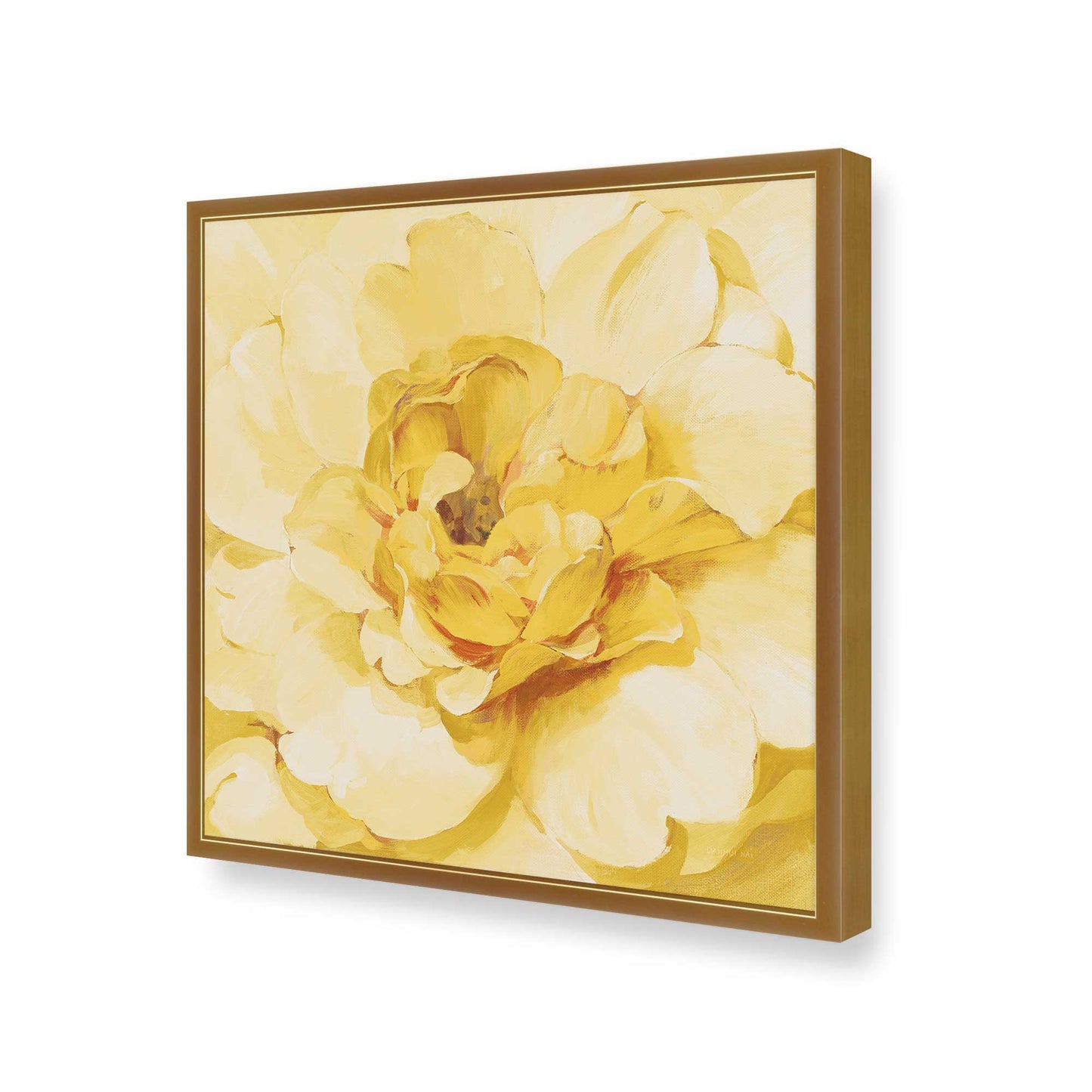 [Color:Polished Gold], Picture of art in a Polished Gold frame of the corner