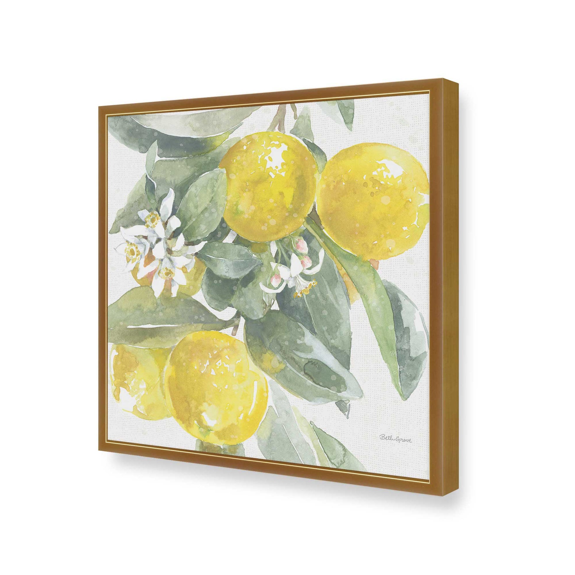 [Color:Polished Gold], Picture of art in a Polished Gold frame of the corner