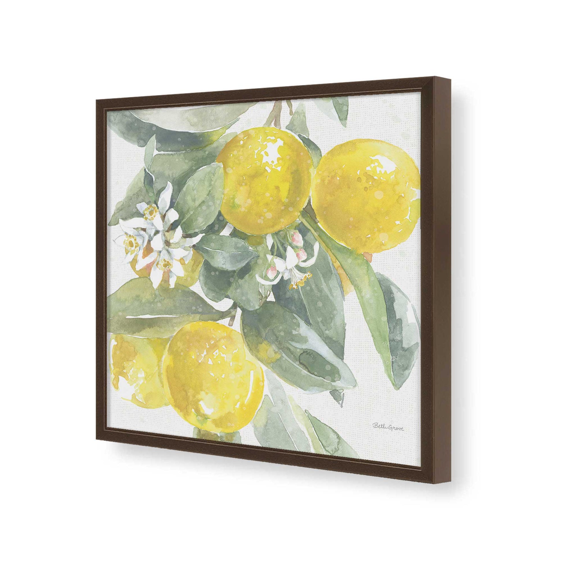 [Color:Espresso], Picture of art in a Espresso frame of the corner
