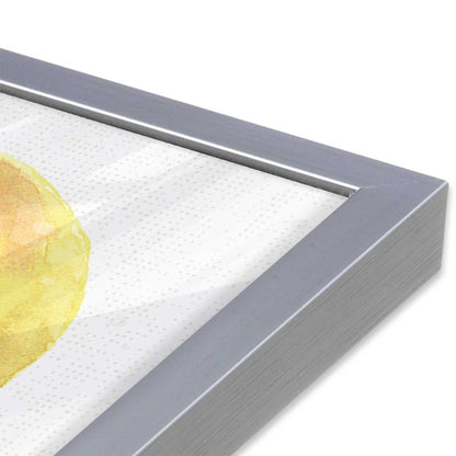 [Color:Polished Chrome], Picture of art in a Polished Chrome frame at an angle