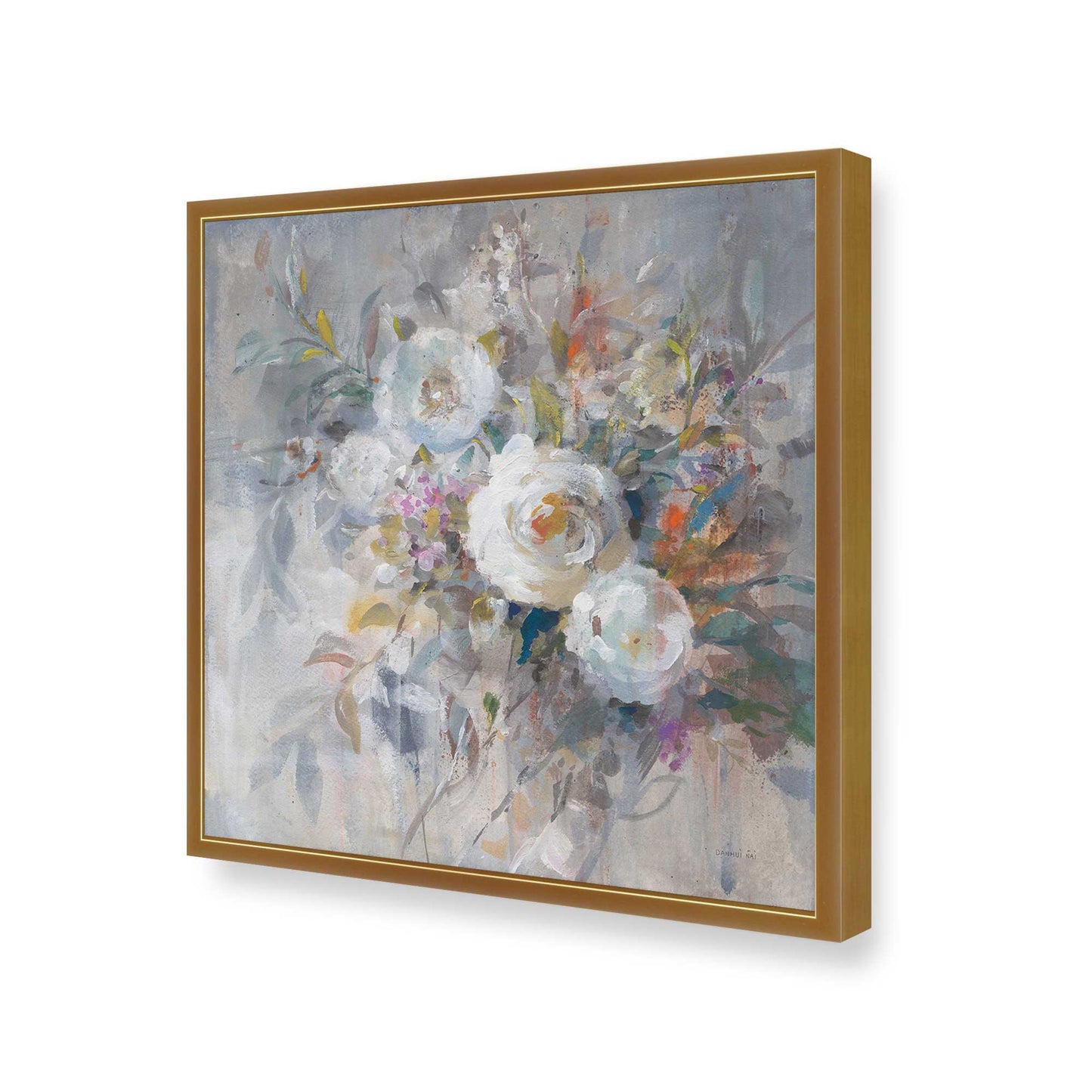 [Color:Polished Gold], Picture of art in a Polished Gold frame of the corner