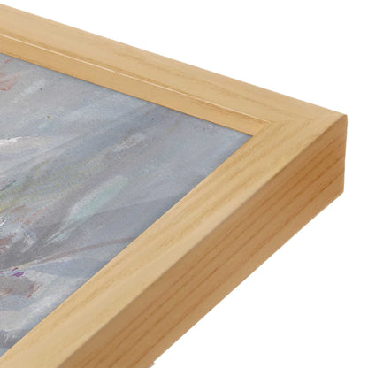 [Color:American Maple], Picture of art in a American Maple frame at an angle