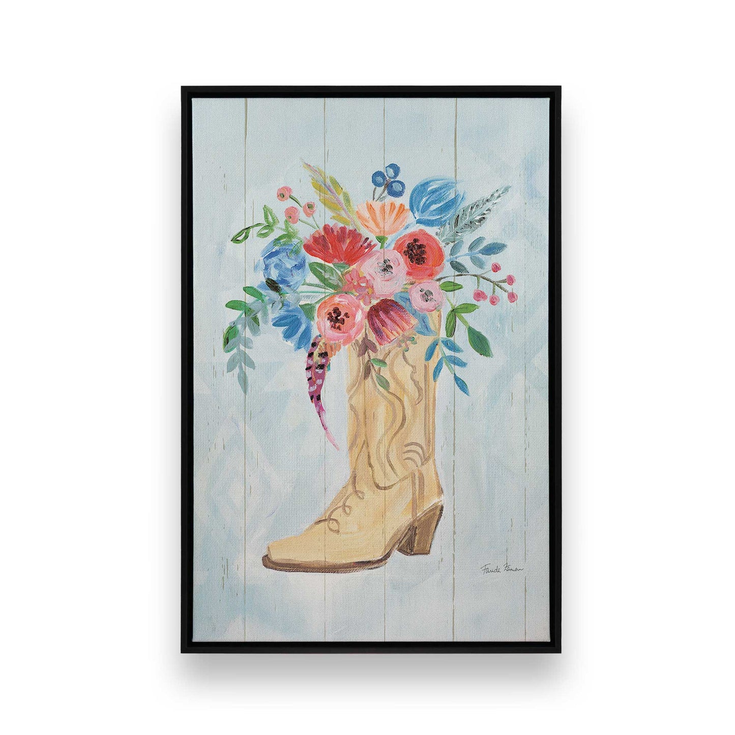 [Color:Satin Black], Picture of art in a Satin Black frame