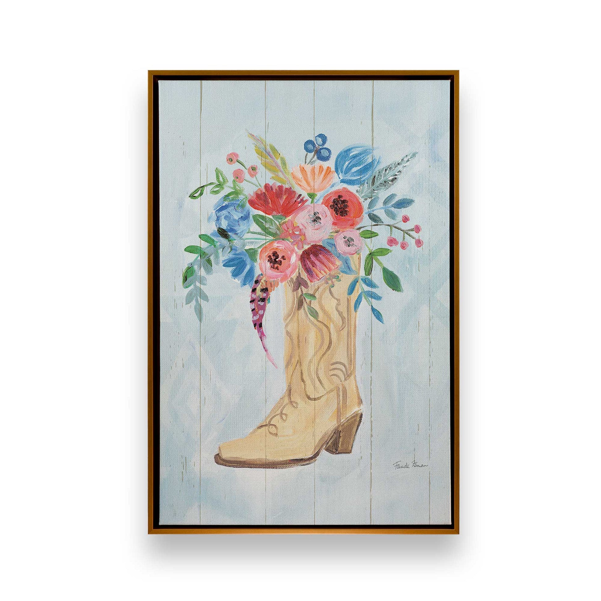 [Color:Polished Gold], Picture of art in a Polished Gold frame