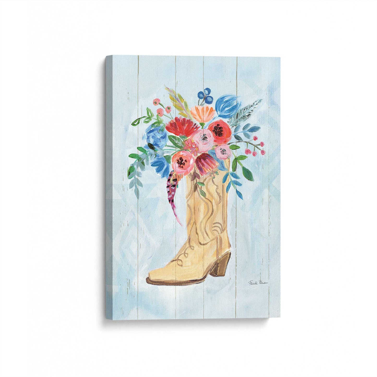 [Color:Stretched Canvas], Picture of art at an angle