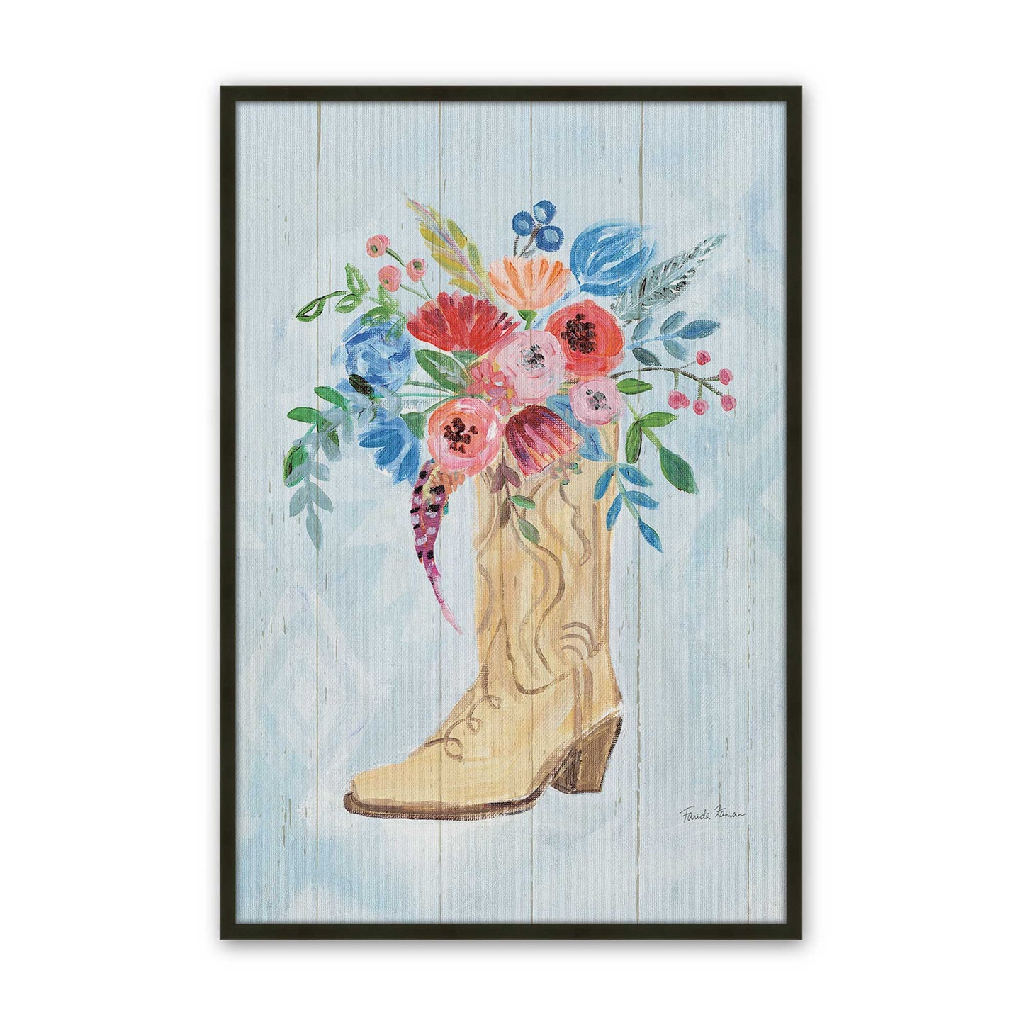 [Color:Satin Black], Picture of art in a Satin Black frame