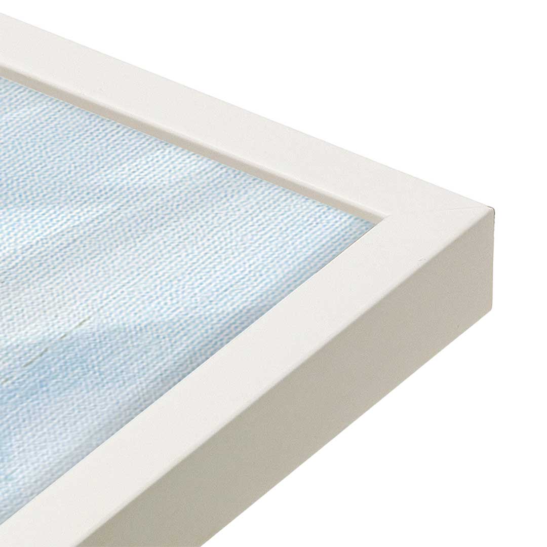 [Color:Opaque White], Picture of art in a Opaque White frame at an angle
