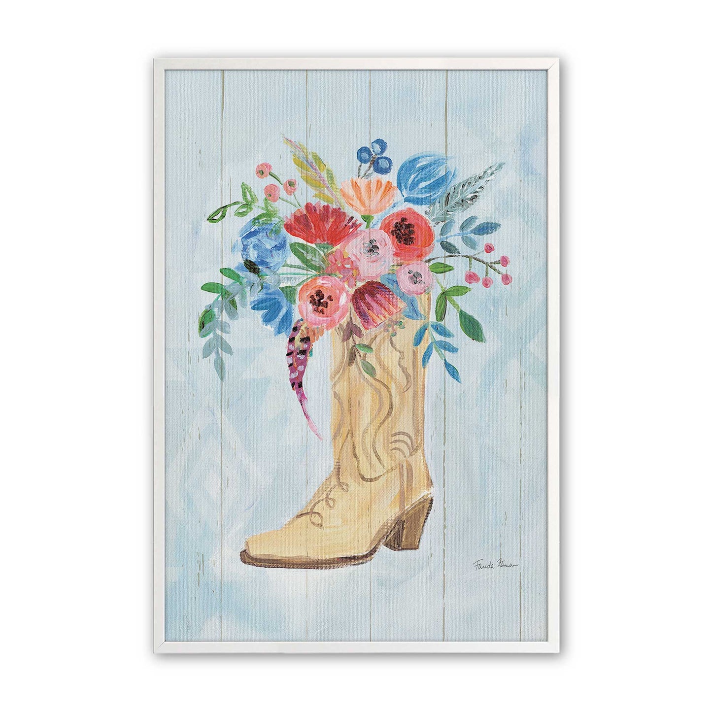 [Color:Opaque White], Picture of art in a Opaque White frame