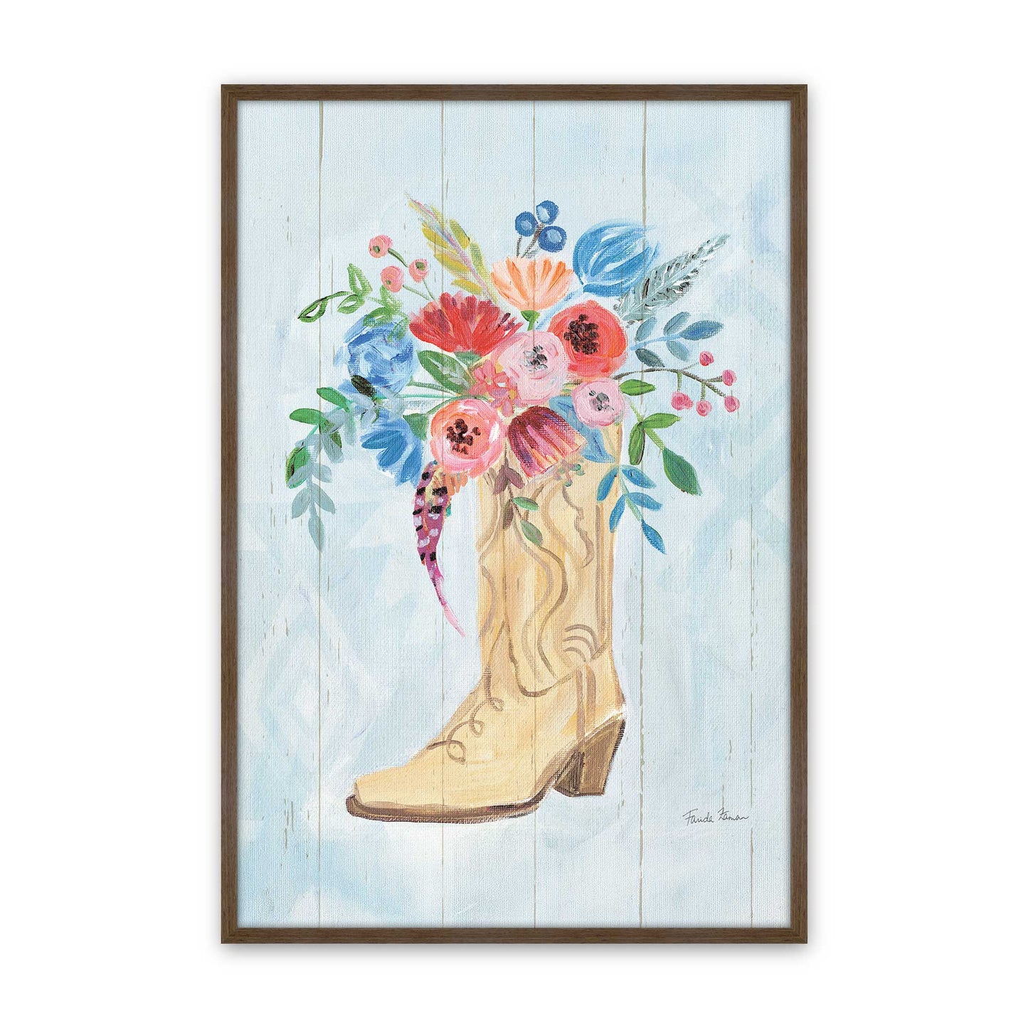 [Color:Walnut], Picture of art in a Walnut frame