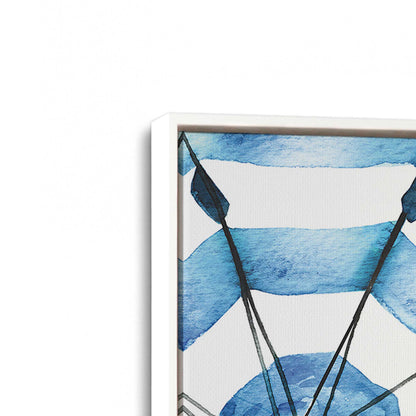 [Color:Opaque White], Picture of art in a White frame at an angle