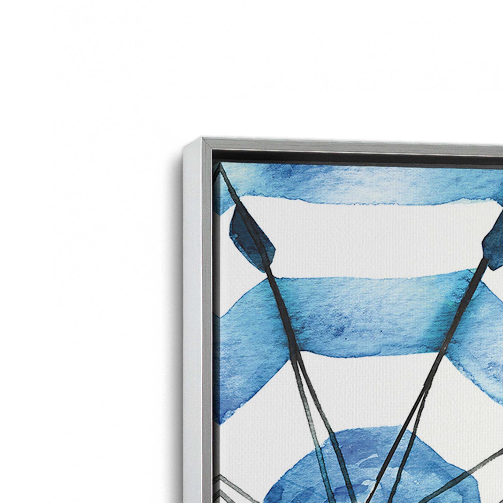 [Color:Polished Chrome], Picture of art in a Polished Chrome frame at an angle