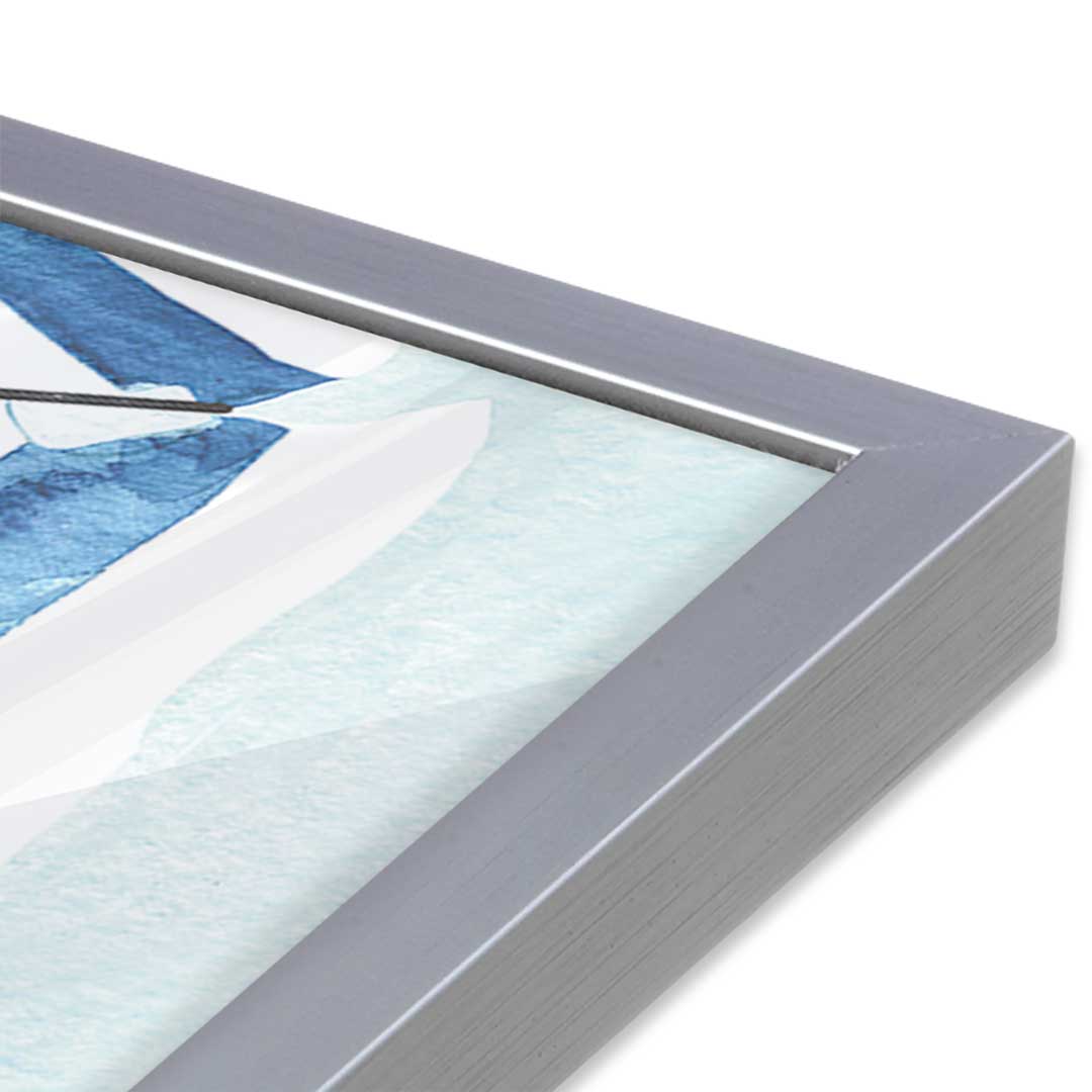 [Color:Polished Chrome], Picture of art in a Polished Chrome frame at an angle