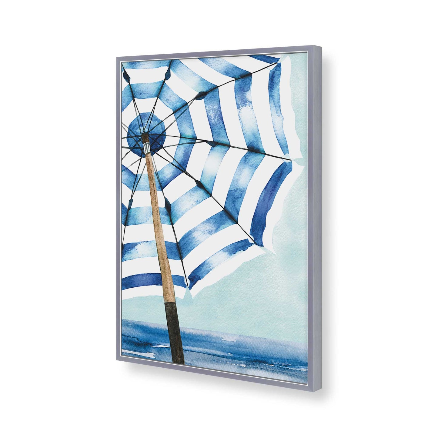 [Color:Polished Chrome], Picture of art in a Polished Chrome frame of the corner