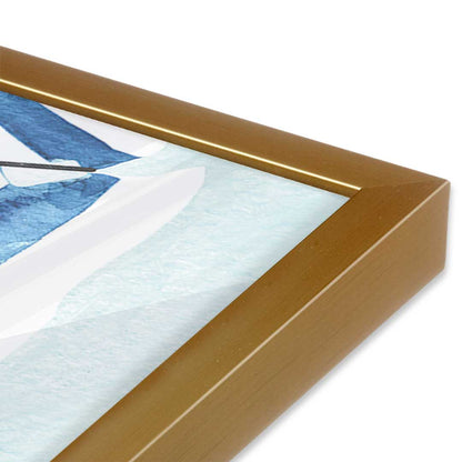 [Color:Polished Gold], Picture of art in a Polished Gold frame at an angle