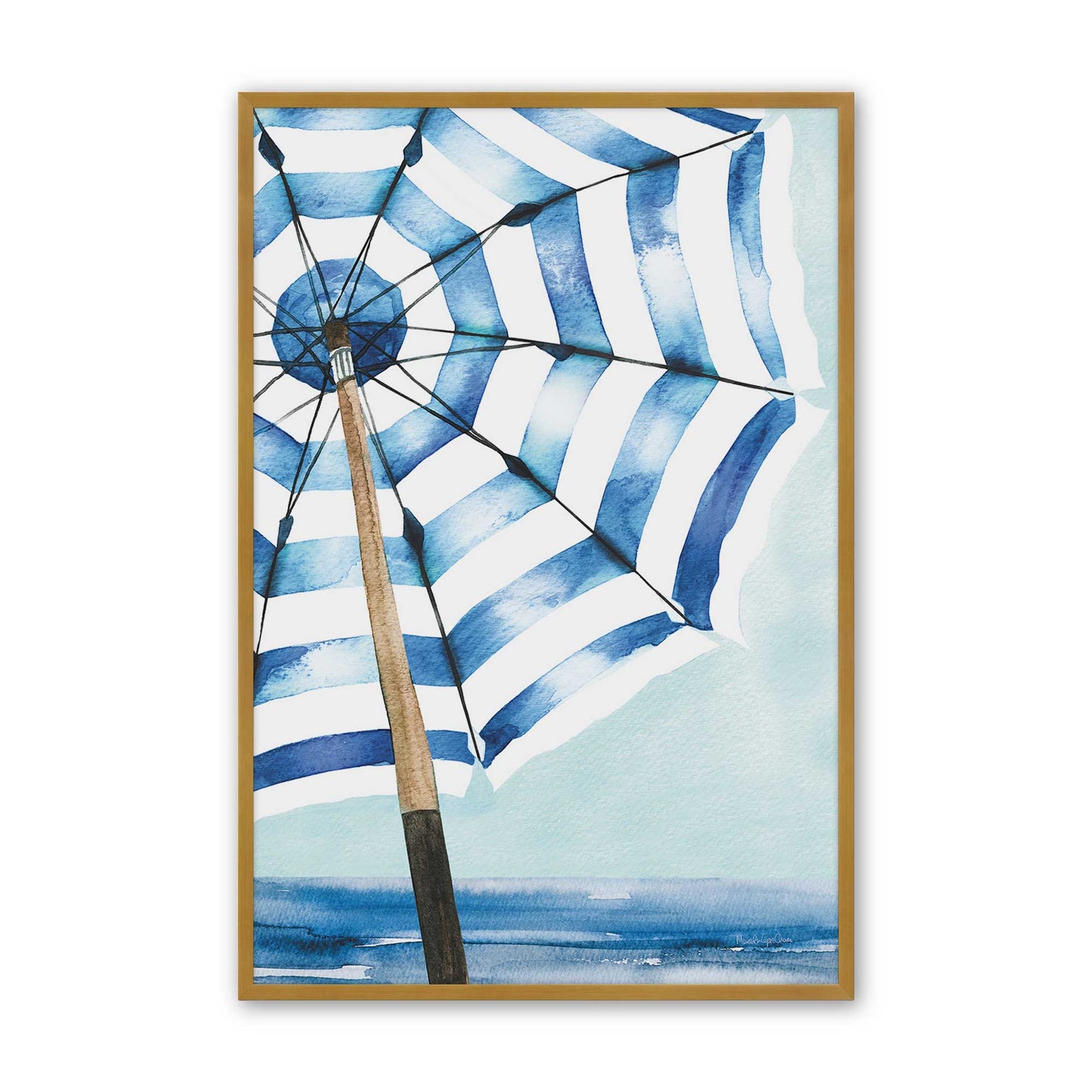 [Color:Polished Gold], Picture of art in a Polished Gold frame