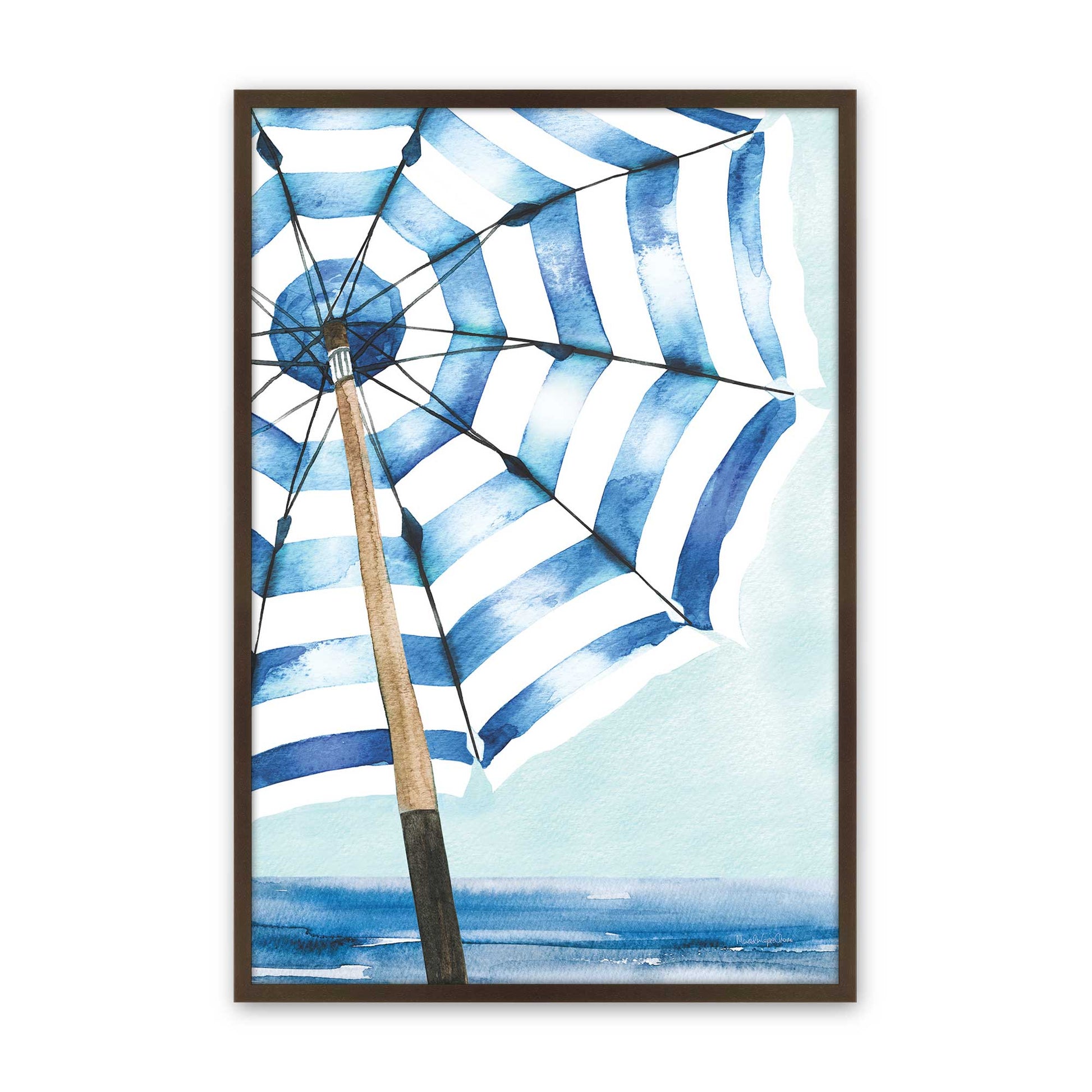[Color:Brown], Picture of art in a Brown frame