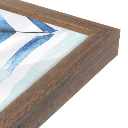 [Color:Walnut], Picture of art in a Walnut frame at an angle