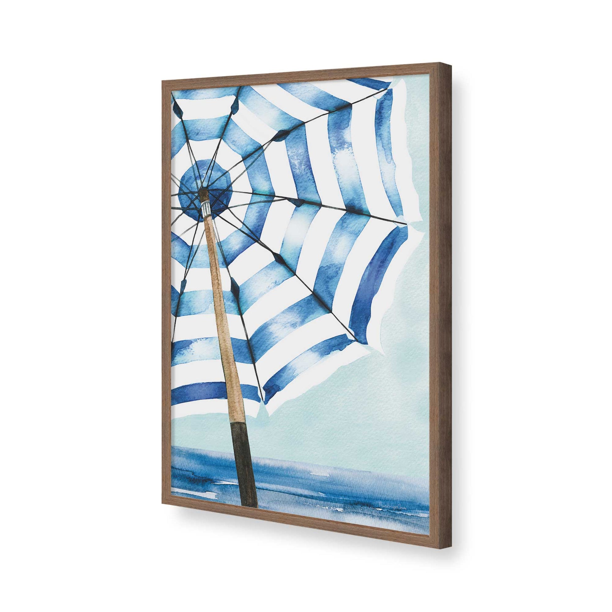 [Color:Walnut], Picture of art in a Walnut frame of the corner