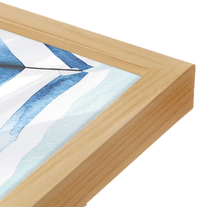 [Color:American Maple], Picture of art in a American Maple frame at an angle