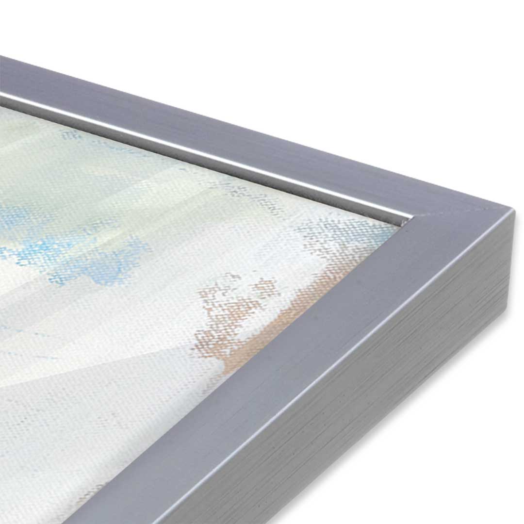[Color:Polished Chrome], Picture of art in a Polished Chrome frame at an angle