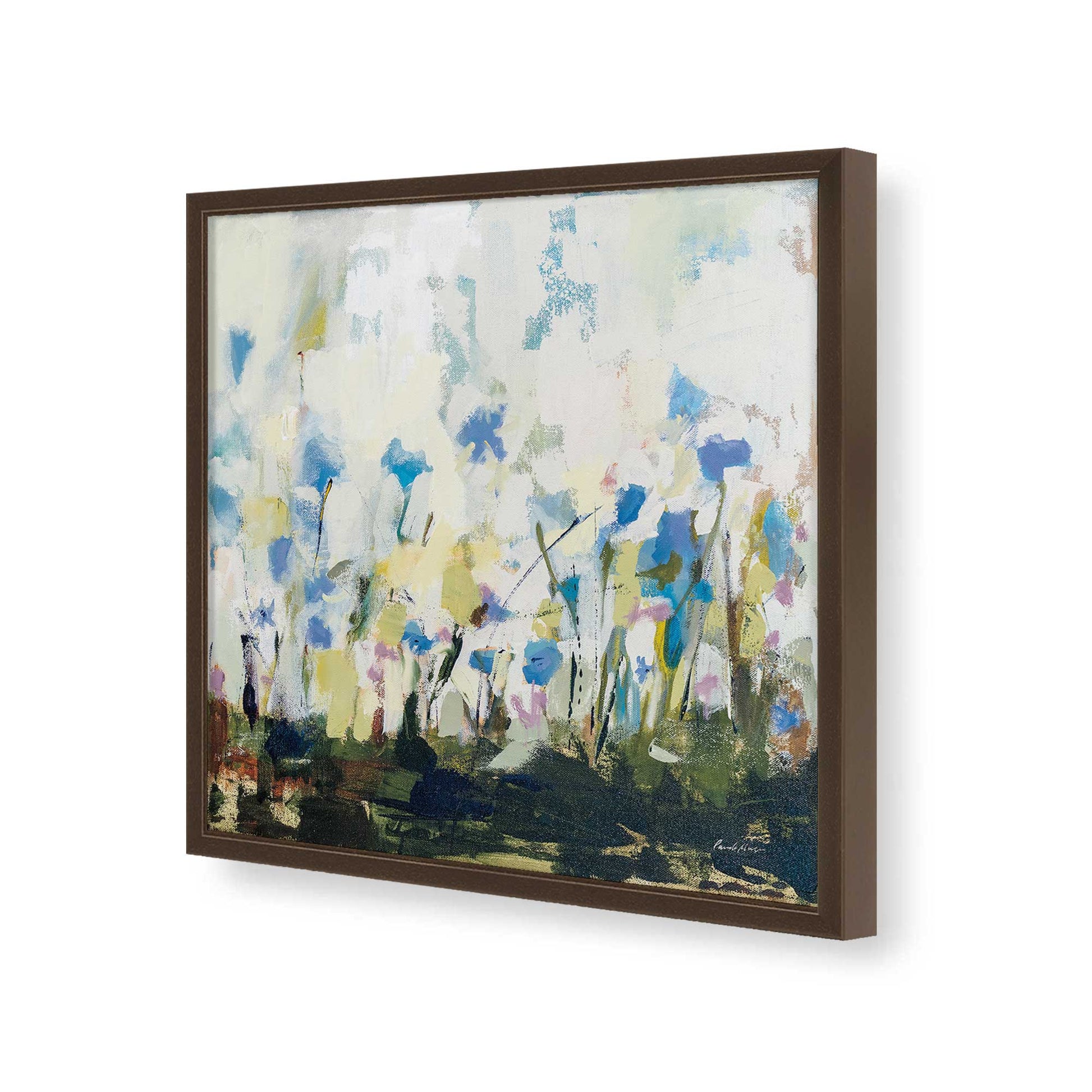 [Color:Espresso], Picture of art in a Espresso frame of the corner